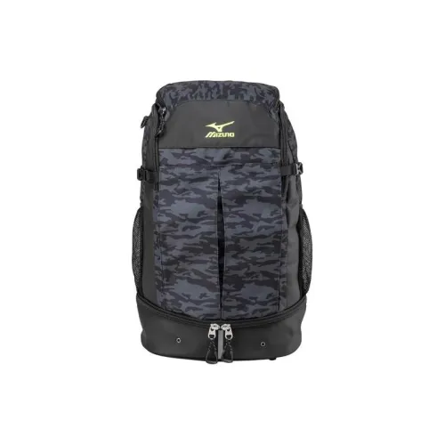 Mizuno Полиэстер Рюкзак Стандартный Унисекс Камуфляж Черный