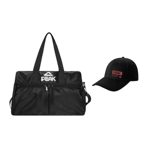 PEAK Полиэстер Путешественная Сумка Рюкзак Путешественная Сумка Сумка через плечо Сумка Обычная Унисекс Черная