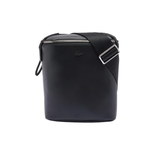 LACOSTE Корова Кожа Camera Сумка Сумка через плечо Унисекс Черный
