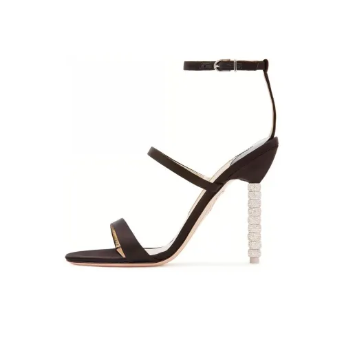 SOPHIA WEBSTER ROSALIND One Ремешок Сандалии 10 см Женские Черные