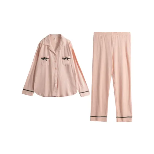 Dorame Pajama Комплект Женский Креветочный Розовый