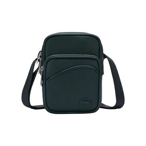LACOSTE Сумка через плечо из смешанного материала стандартная мужская изумрудно-зеленая
