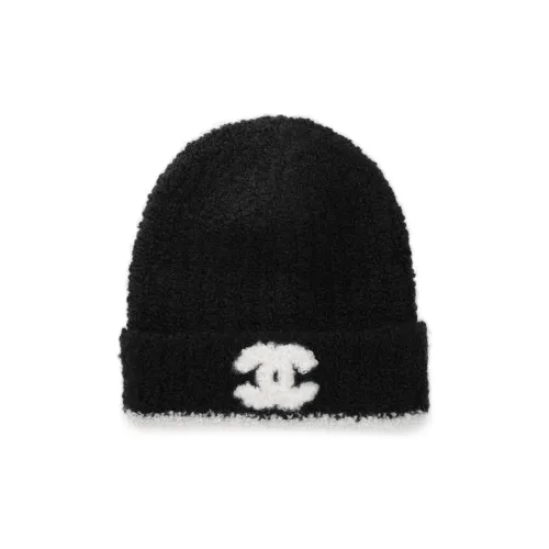 CHANEL Пряжа Шапки-бини Женские Черный