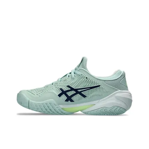 Asics Court FF 3 Low Топ Теннисные Кроссовки Женские Серые Зеленые