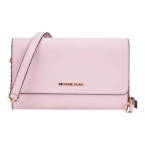 MICHAEL KORS Jet Set Travel Коровья кожа Конверт Сумка Сумка через плечо Женская Розовая