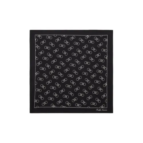 Ralph Lauren Purple Label Шелковые шарфы Унисекс Черный