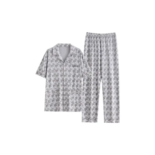 Пижамный комплект Follow The United States для мужчин серый и коричневый