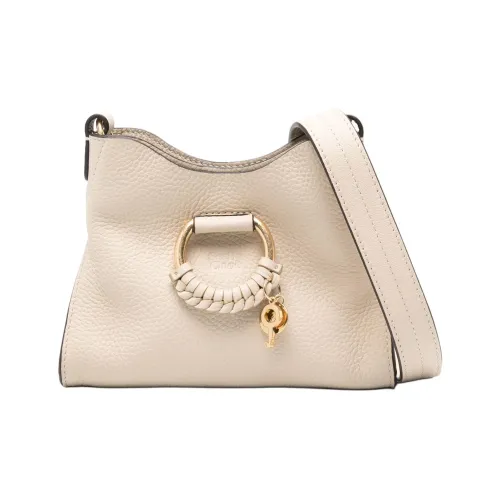 See By Chloe JOAN Series Кожа Плечевая Сумка Женская Цементный Бежевый