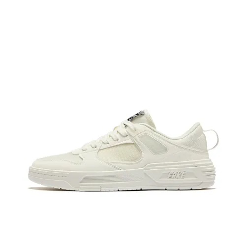 Erke Qingyi Устойчивые к истиранию Дышащие Низкие Кроссовки для скейтбординга Мужские Микрокристаллический Белый