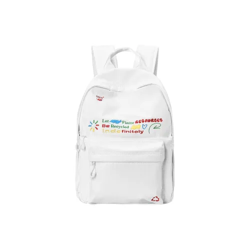FINITE LOOP Переработанный полиэстер Рюкзак Унисекс Белый