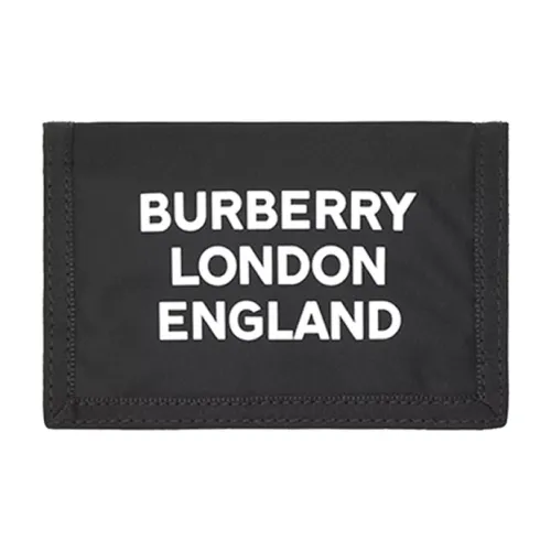 Burberry Nylon Складной Укороченный Кошелек Унисекс Черный