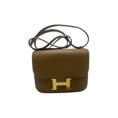 HERMES Constance Mysore Шевро Сумка через плечо Мини Женская 2H Крафт-бумага Цвет