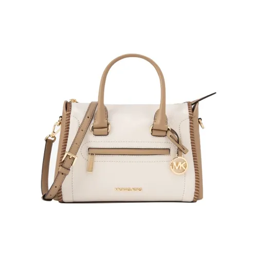 MICHAEL KORS Carine Коровья кожа Сумка через плечо Сумка среднего размера Женская Молочно-белый Розовый Фруктовый зеленый