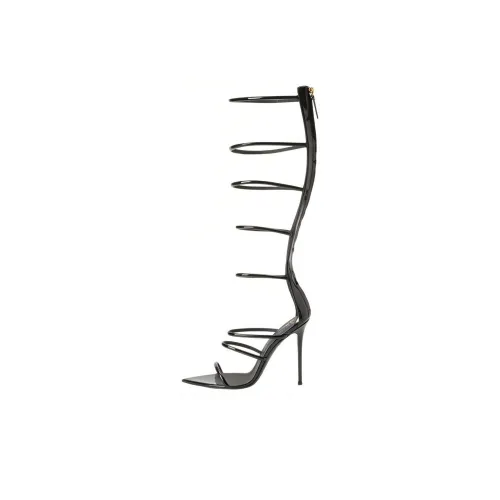 Giuseppe Zanotti GZ Римские Сандалии 10,5 см Женские Черные