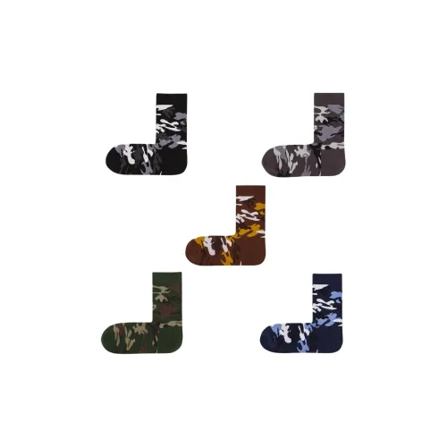 Pan Shijia Носки Crew Унисекс 5 пар смешанные цвета