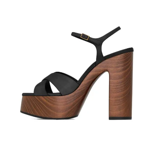 SAINT LAURENT Bianca One Strap Sandals 12,5cm Women's Black SAINT LAURENT Bianca One Ремень Сандалии 12,5см Женские Черные
