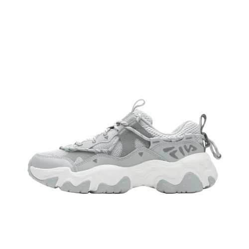 FILA FLUID 5 Дышащий Низкий Топ Повседневные Городские Коммутирующие Беговые Кроссовки Женские Серые