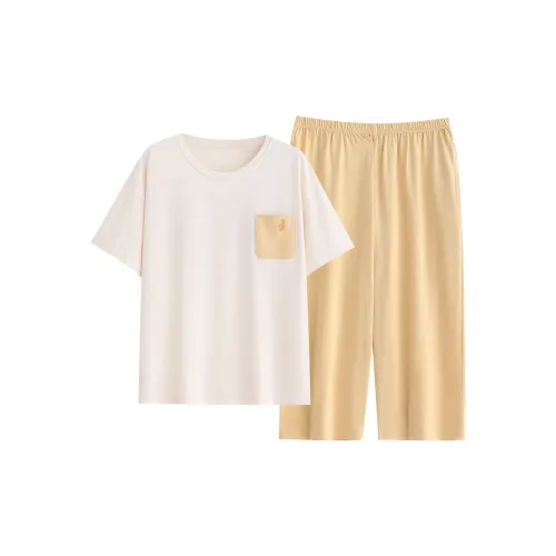 Пижамный комплект Follow The United States женский шафранового цвета