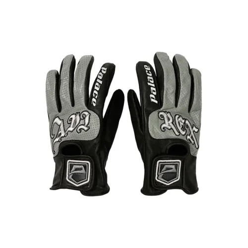 PALACE Leather Gloves Unisex Black Gray PALACE Кожа Перчатки Унисекс Черный Серый