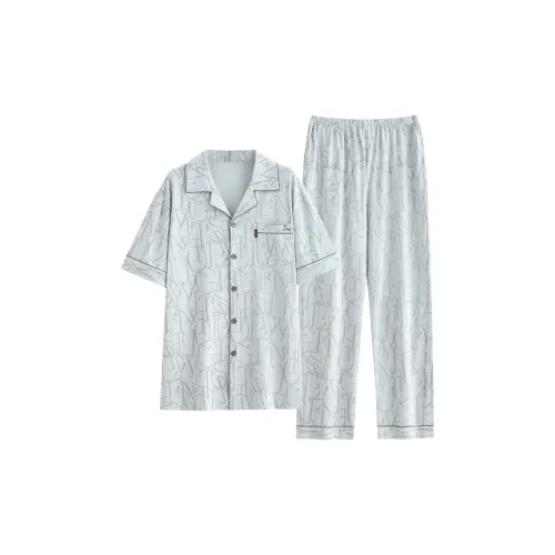 Follow The United States Пижамный комплект Мужской Ледниковый серый