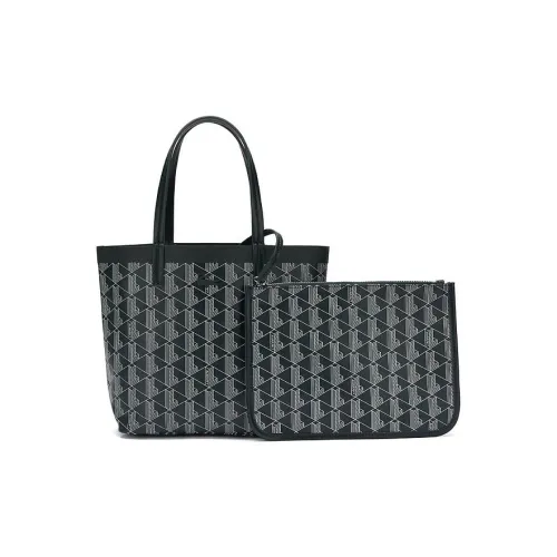 LACOSTE PVC Тоут Сумка Сумка для покупок Сумка Маленькая Женская Темно-зеленая