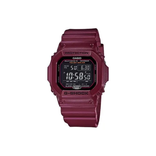 CASIO Солнечный Кварцевый Механизм Смола Ремешок Часы 46,7*43,2*12,7 мм Унисекс Черный Циферблат