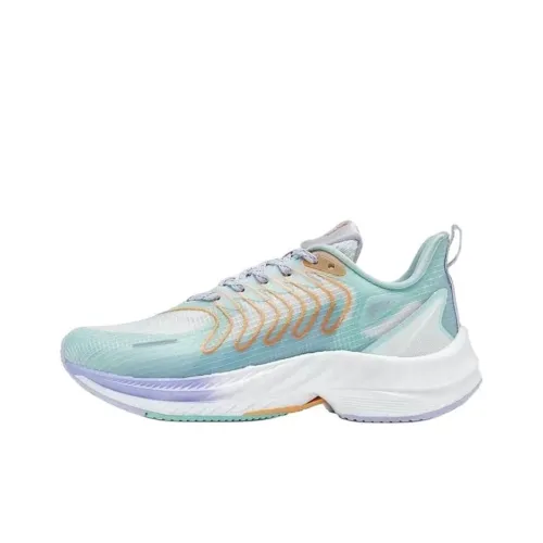 XTEP Speeding 3,0 Амортизация Дышащий Легкий Низкий Топ Беговые кроссовки Женские Зеленый Белый