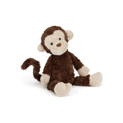 JELLYCAT Jungle Animal Gua Guo Обезьяна Свернутая Удача Обезьяна Кукла Плюшевая Кукла 18 см Высота