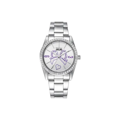 NATURALLYJOJO Кварцевый механизм серебристый циферблат женские часы JO0460 80FD