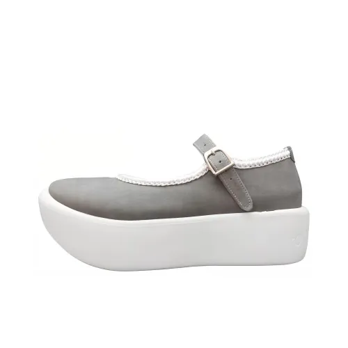 Tokyo Bopper Грубый каблук Мэри Джейн туфли 5 см женские серый