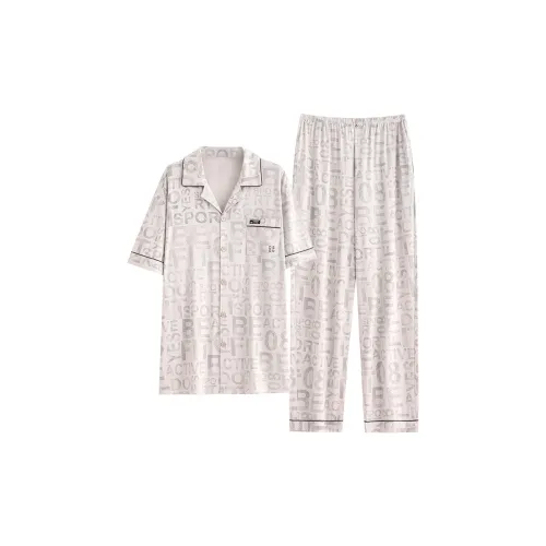 Пижамный комплект Follow The United States для мужчин светло-серый