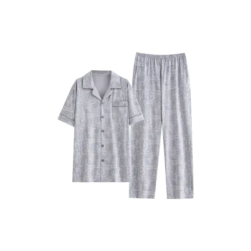 Пижамный комплект Follow The United States для мужчин светло-серый