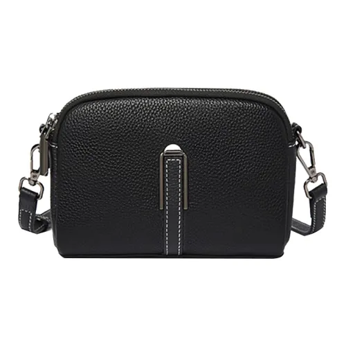 ROSEROOEN Сумка через плечо из крупнозернистой текстуры кожа коровы микрофибра стандартная женская черная синяя абрикосовая белая