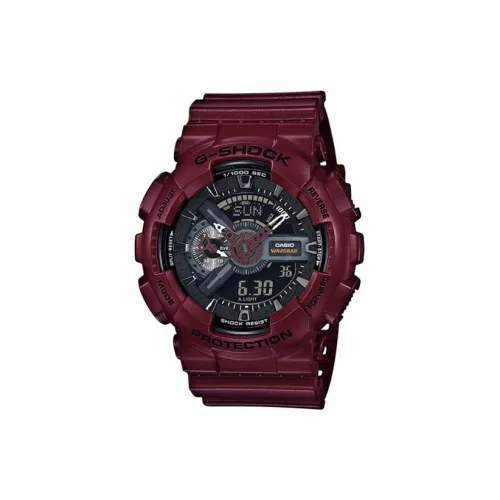 CASIO Кварцевый механизм Смола Ремешок Часы 55*51,2*17,4 мм Унисекс Черный циферблат