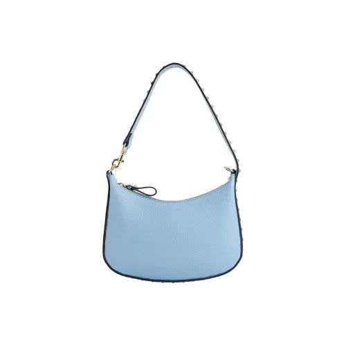 Valentino Rockstud Сумка-хобо из телячьей кожи сумка сумка через плечо женская синяя