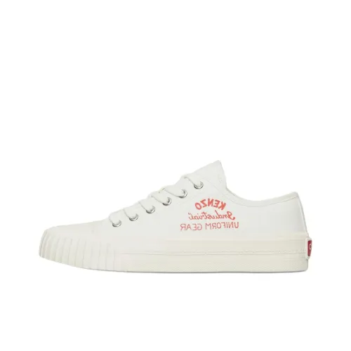 KENZO Low-Top Canvas Shoes White Men's