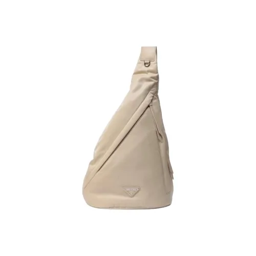 PRADA Кожа Одно Плечо Сумка через плечо Мужская Пустыня Бежевый