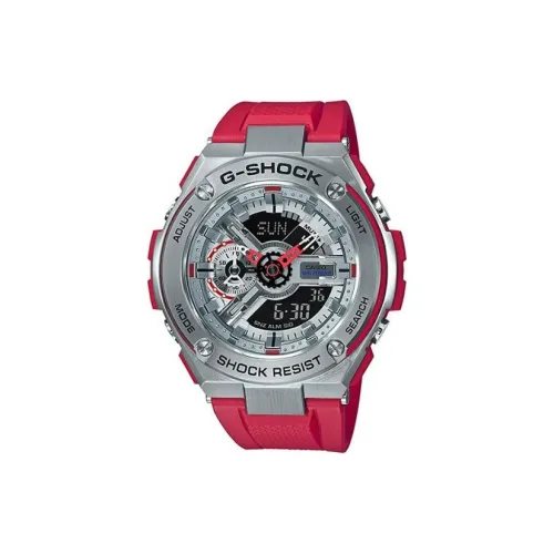 CASIO Кварцевый механизм силиконовый ремешок унисекс черный циферблат