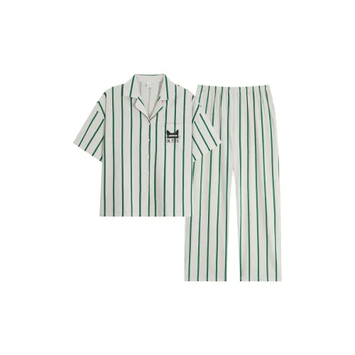 Sha Qian Пижамный комплект Летний Женский Зеленый