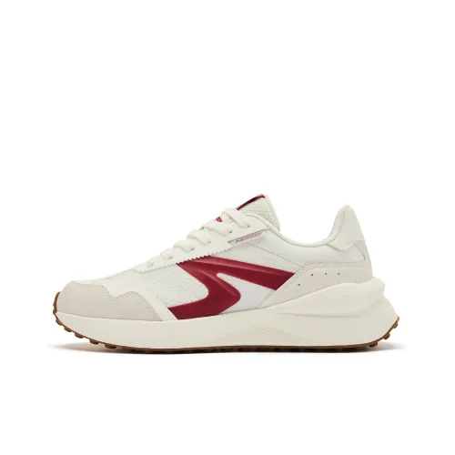 QIAODAN White 2,0 Casual Низкий Топ Айвори Преппи Красный Женский