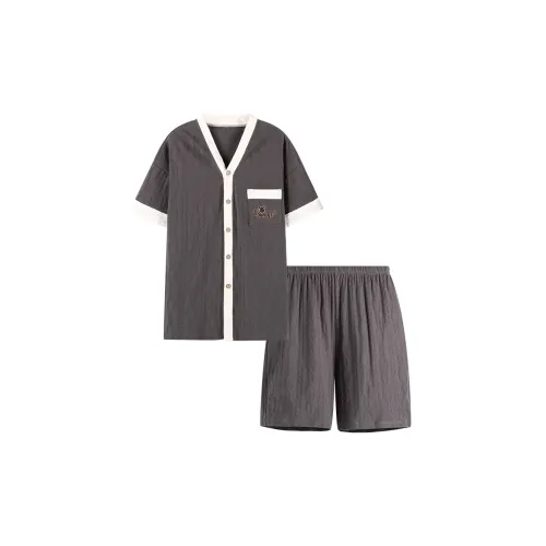 Empowering Words Пижамный комплект Мужской Темно-серый