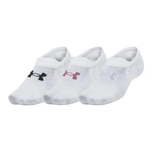 Носки Under Armour Essential No Show унисекс 3 пары белые