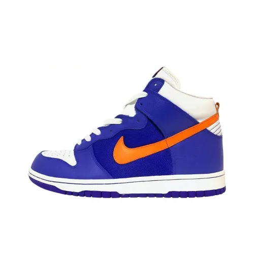 Nike Dunk High Slip-Resistant Shock Absorbers High Top Скейтборд Кроссовки Мужские Blue