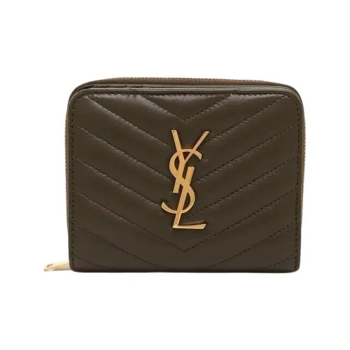 SAINT LAURENT Кожа Кошелек Женские Светлый цвет мускуса