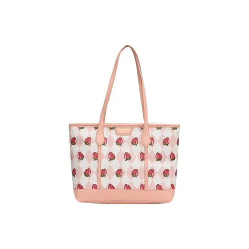 NOMK ПУ (полиуретан) Тоут Сумка Сумка для покупок Сумка на плечо Женская Розовая Хаки