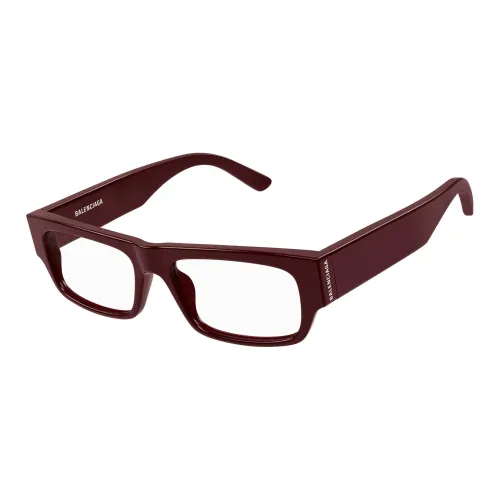 Balenciaga Переработанный ацетат Прямоугольные Оправы для очков Унисекс Красный