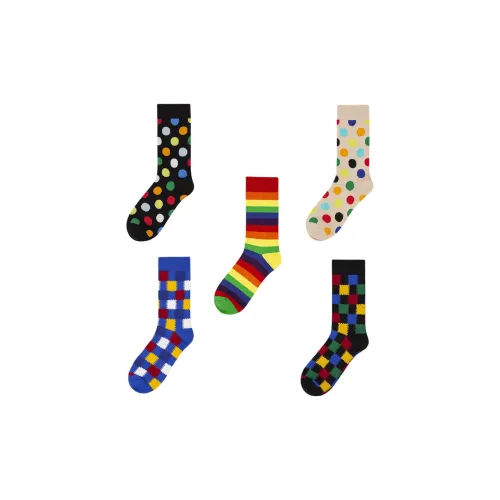 Pan Shijia Носки Crew Унисекс упаковка из 5 пар