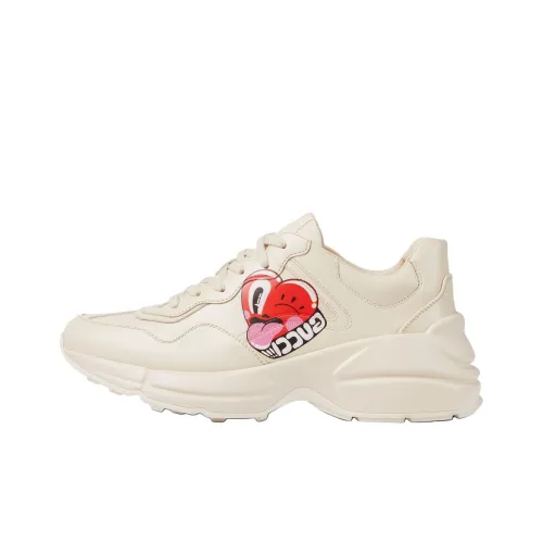 GUCCI Низкий топ Повседневная обувь Женская Белая