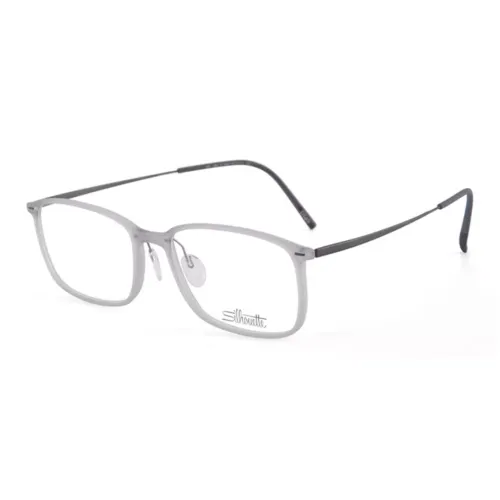 SILHOUETTE Titanium SPX Rectangular Eyeglass Frames Unisex Gray SILHOUETTE Титан SPX Прямоугольные Оправы для очков Унисекс Серый