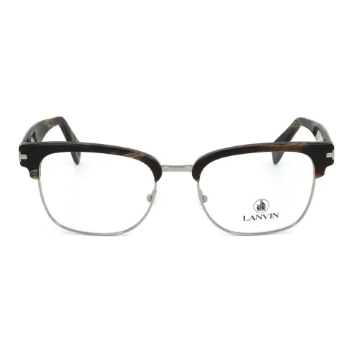 Lanvin Металл Квадратные Оправы для очков Мужские Коричневые